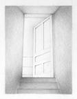 Top of the Stairs, 2015, 34 x 26 cm, graphite on Stonehenge paper